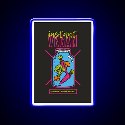 Instant Vegan Fast Food Led Neon Sign For Burger Place Rgb Color - Shineneon