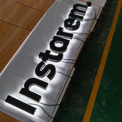 Instarem 3D Backlit Letters Business Metal Led Sign - Shineneon