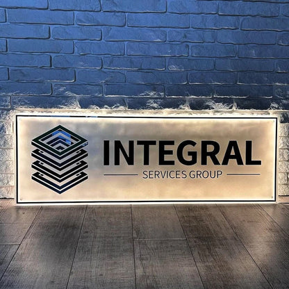 Intergral Service Group Acrylic Business Logo Sign - Shineneon