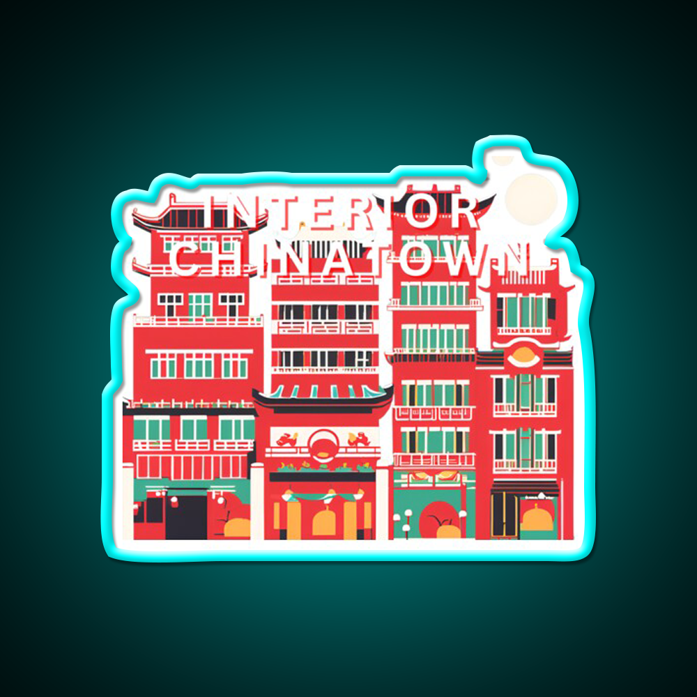 Interior Chinatown Asian Cultural Led Neon Sign Rgb Color - Size and dimension reference