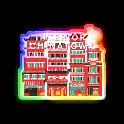 Interior Chinatown Asian Cultural Led Neon Sign Rgb Color - LED neon sign close-up detail