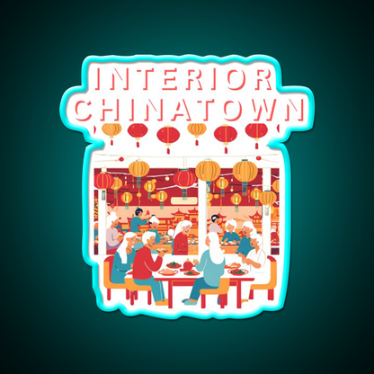 Interior Chinatown Asian Cultural Led Neon Sign Wall Art Rgb Color - Size and dimension reference
