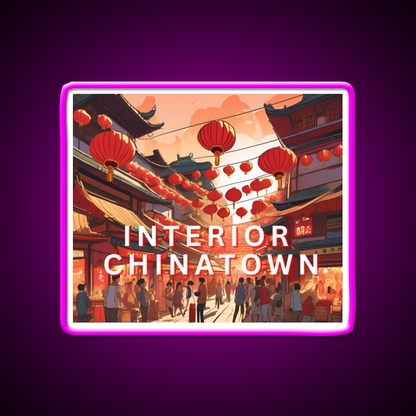 Interior Chinatown Asian Cultural Led Neon Sign Wall Art Neon Sign Rgb Color - Neon sign mounted on wall in room