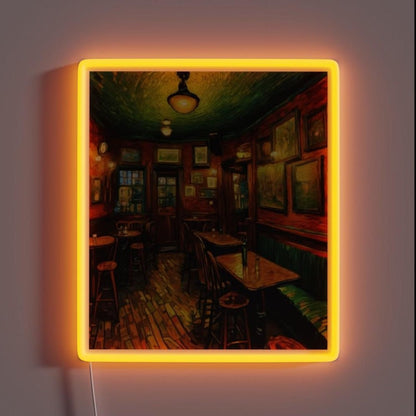 Interior Of A Charming English Pub Rgb Led Neon Sign - Shineneon