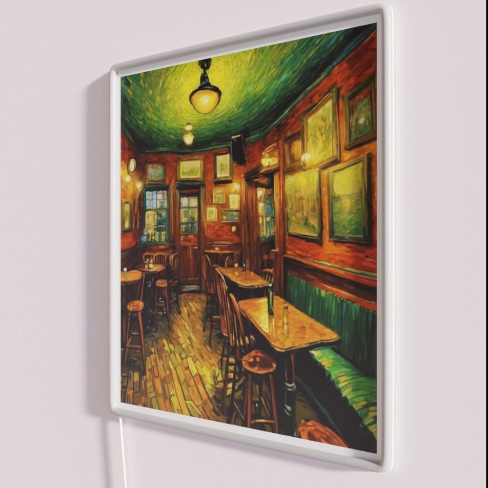 Interior Of A Charming English Pub Rgb Led Neon Sign - Shineneon