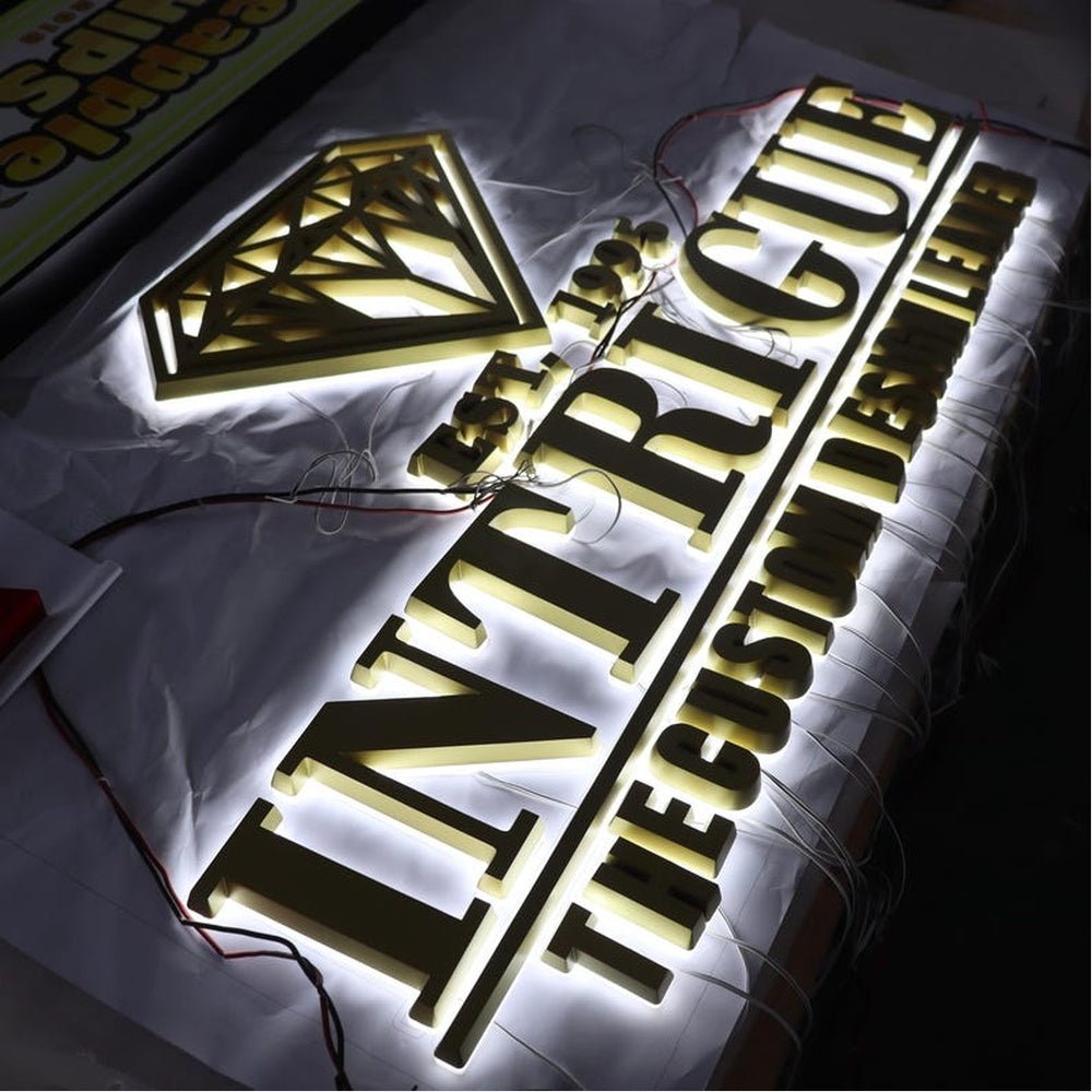 Intrigue 3D Backlit Channel Letters Led Light Sign - Shineneon