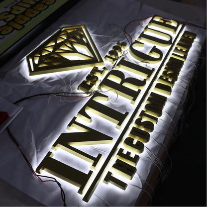 Intrigue 3D Backlit Channel Letters Led Light Sign - Shineneon