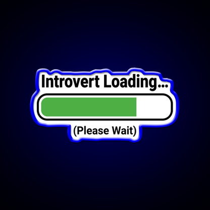 Introvert Loading Bar Man Cave Bar Led Neon Sign Rgb Color - LED neon sign view 5