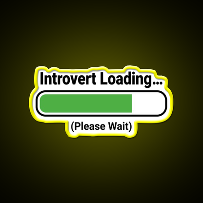 Introvert Loading Bar Man Cave Bar Led Neon Sign Rgb Color - LED neon sign view 7