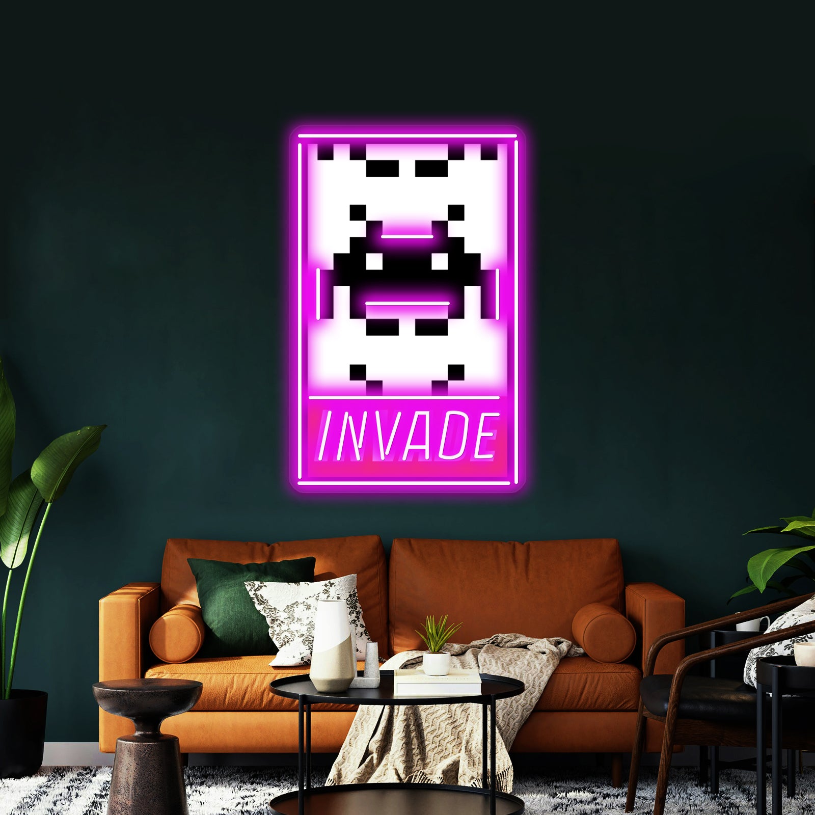 Invictus Artwork Room Lights Neon - LED neon sign view 11