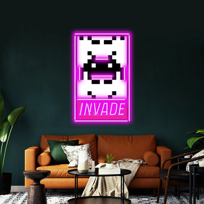 Invictus Artwork Room Lights Neon - LED neon sign view 11