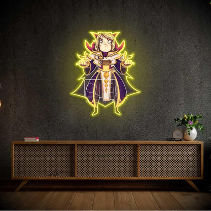 Invoker2 Teal Cartoon Led Neon Sign For Anime Room Decor | Shineneon