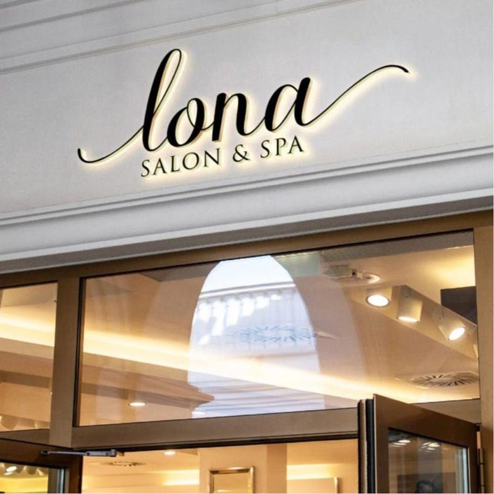 Iona Salon Spa 3D Backlit Channel Letters Led Light Sign - Shineneon