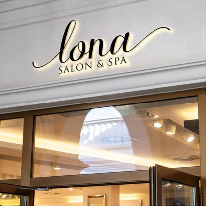 Iona Salon Spa 3D Backlit Channel Letters Led Light Sign - Shineneon