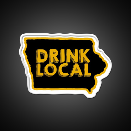 Iowa Drink Local Beer Bar Decor Led Neon Sign Rgb Color - LED neon sign view 11