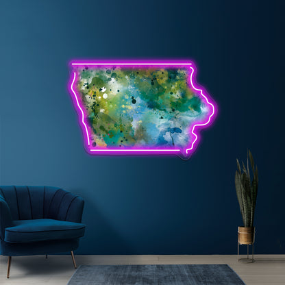 Iowa Wall Artwork Neon Signs