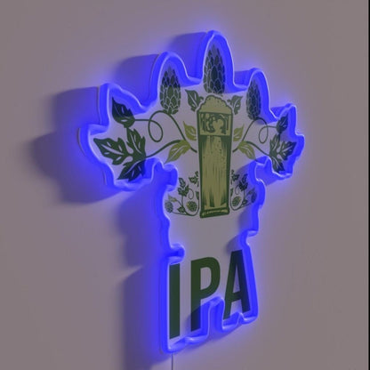Ipa Craft Beer Brewing Beer Saying Start The Day Rgb Led Neon Sign - Shineneon