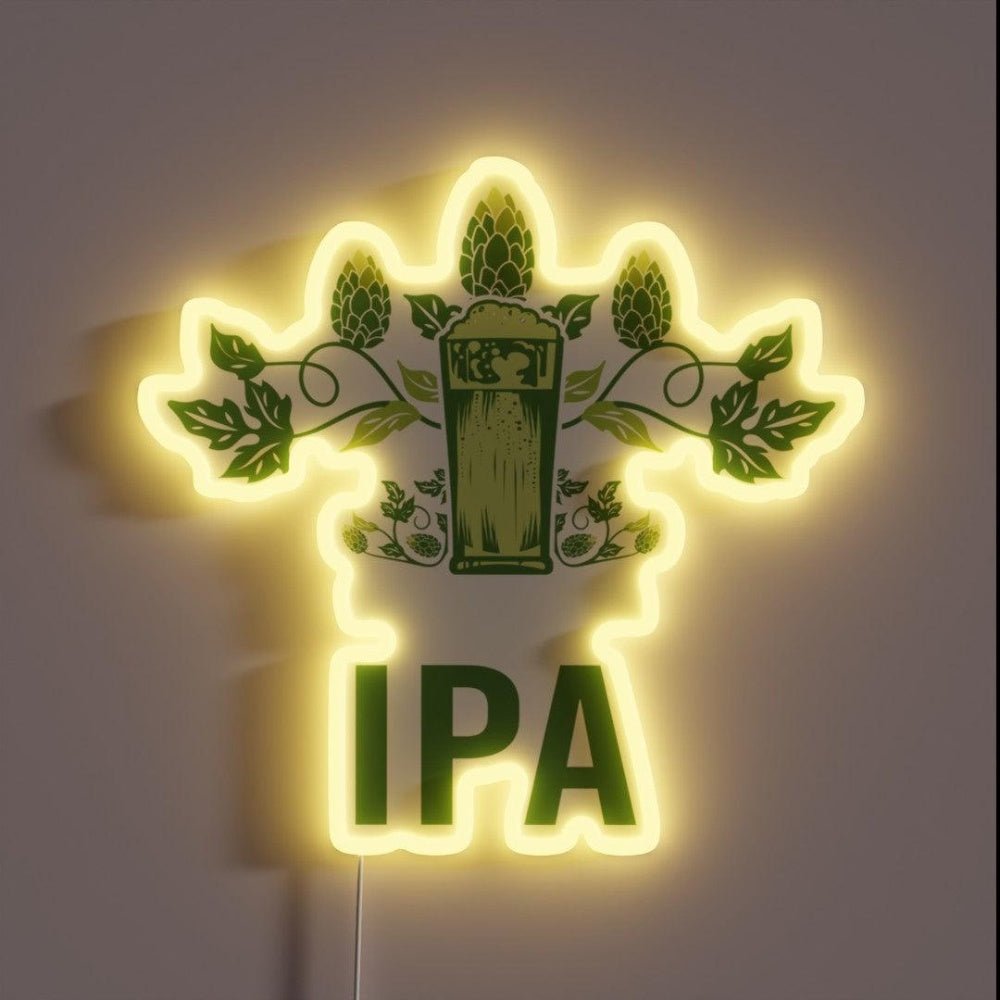 Ipa Craft Beer Brewing Beer Saying Start The Day Rgb Led Neon Sign - Shineneon