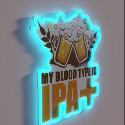 Ipa Funny Craft Beer Tee Rgb Led Neon Sign Bar Wall Decor - Shineneon