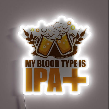 Ipa Funny Craft Beer Tee Rgb Led Neon Sign Bar Wall Decor - Shineneon