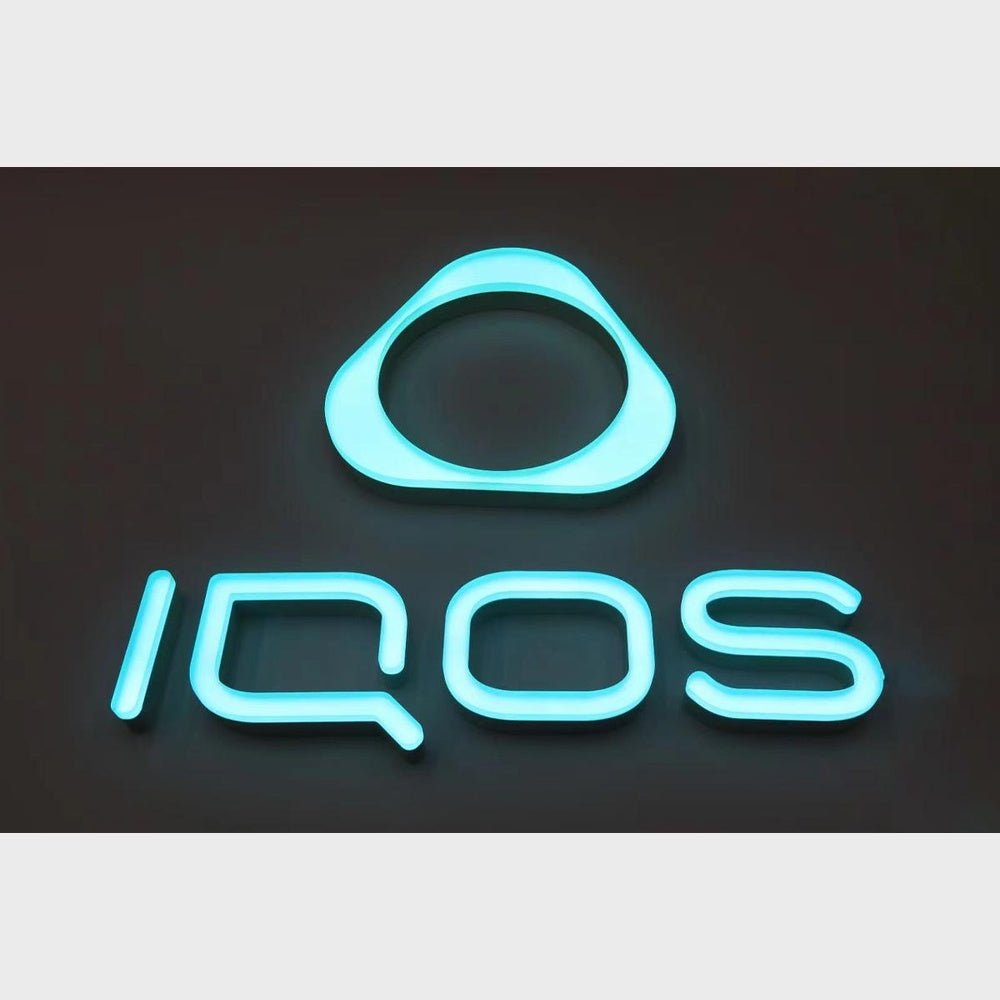 Iqos 3D Frontlit Channel Letters Led Light Sign - Shineneon