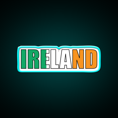 Ireland Beer Bar Decor Led Neon Sign Rgb Color - Size and dimension reference