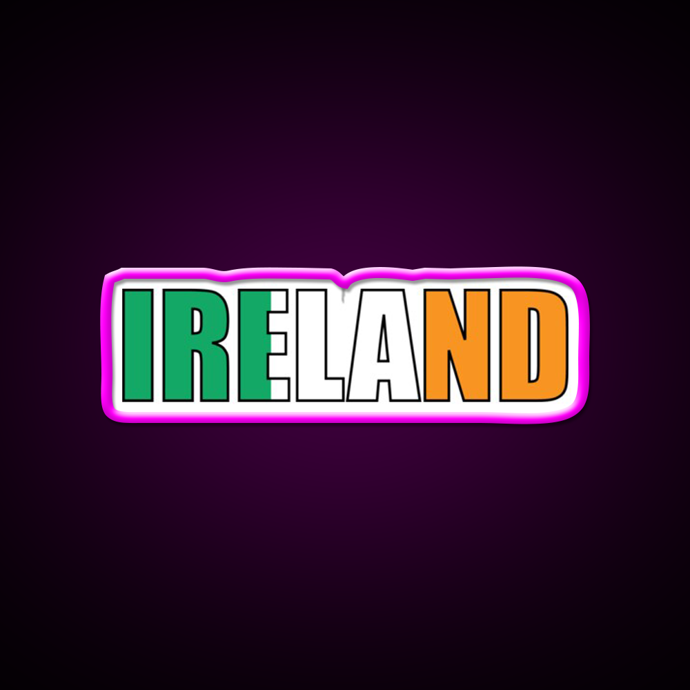 Ireland Beer Bar Decor Led Neon Sign Rgb Color
