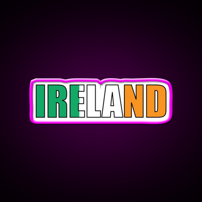 Ireland Beer Bar Decor Led Neon Sign Rgb Color