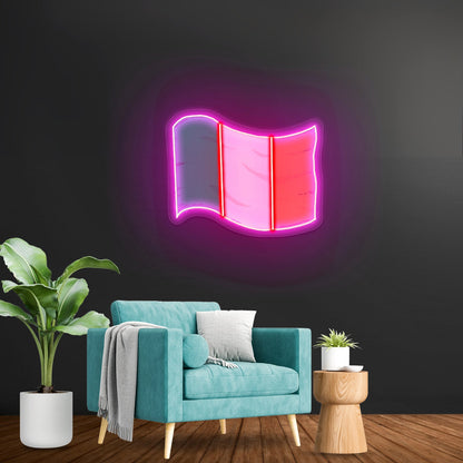 Irelands Flag Artwork Gaming Neon Signs - Shineneon
