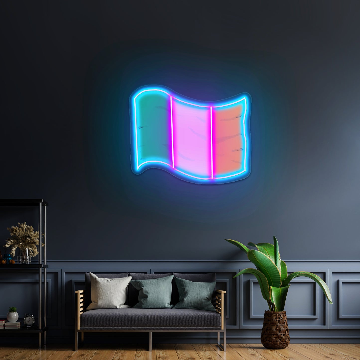 Irelands Flag Artwork Gaming Neon Signs