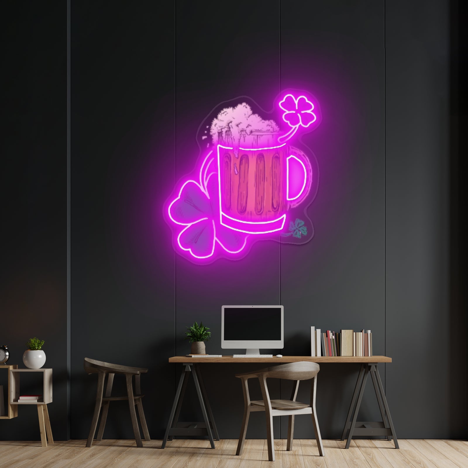 Irish Beer Artwork Aesthetic Neon Signs