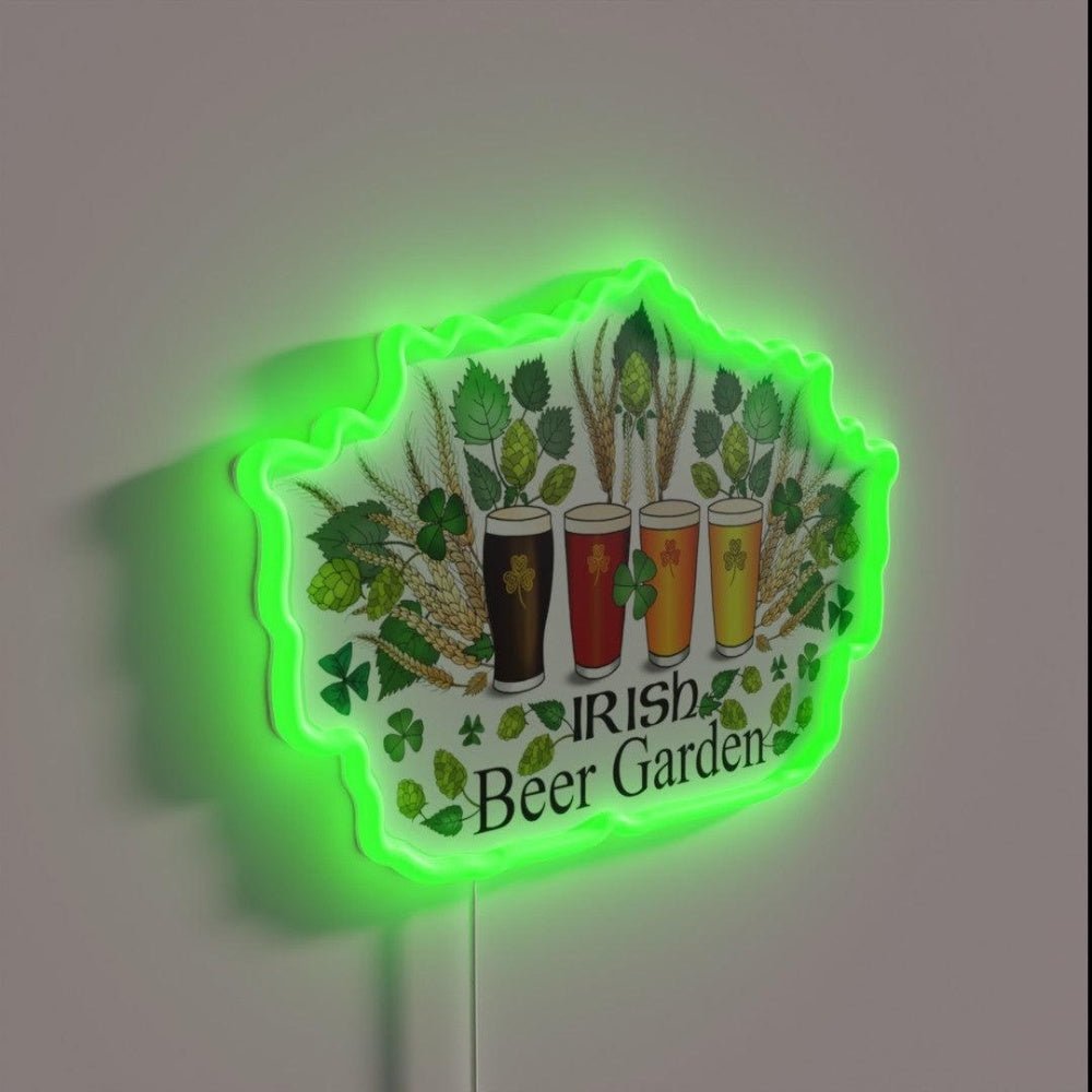 Irish Beer Garden Rgb Led Neon Sign Bar Wall Decor - Shineneon