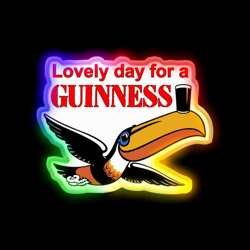 Irish Brewery Beer Bar Decor Led Neon Sign Rgb Color - LED neon sign close-up detail
