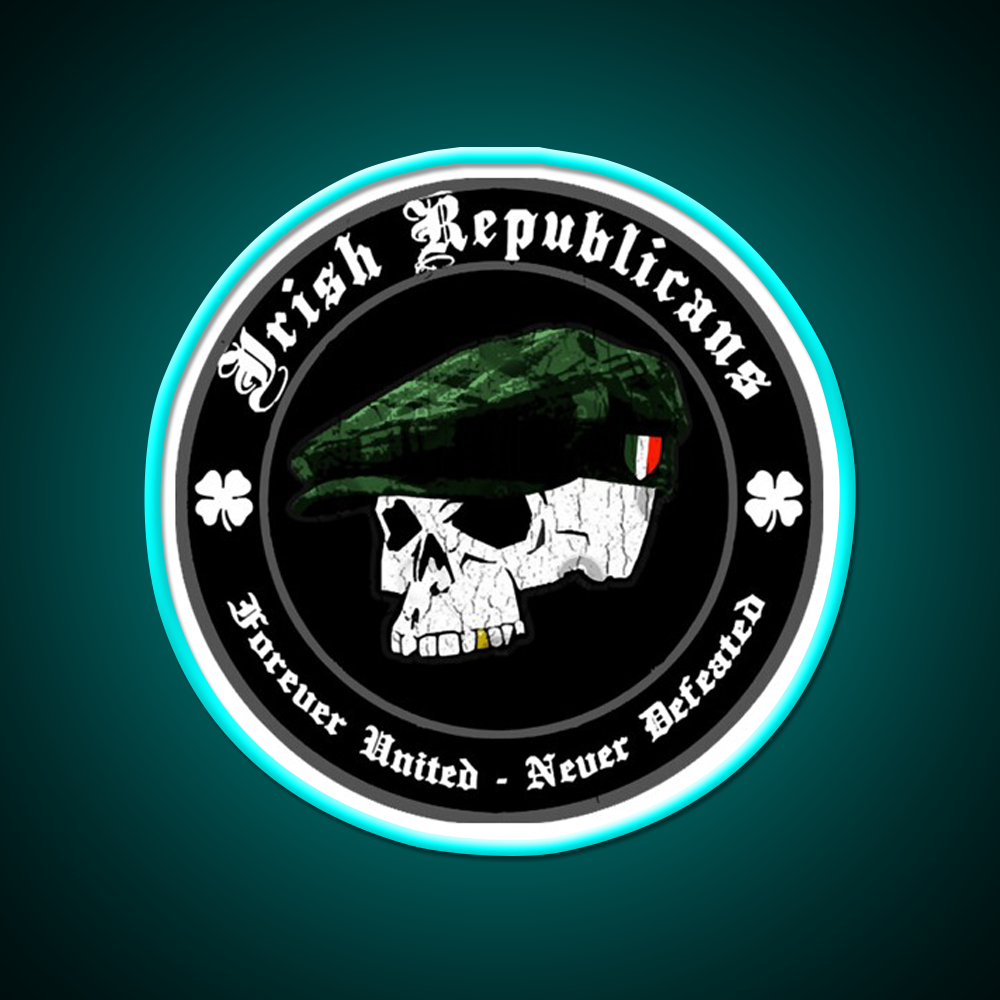 Irish Republican Beer Bar Decor Led Neon Sign Rgb Color - Size and dimension reference