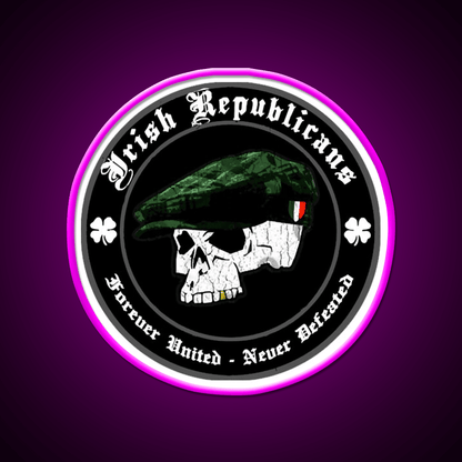 Irish Republican Whiskey Drink Bar Led Neon Sign Rgb Color - Shineneon