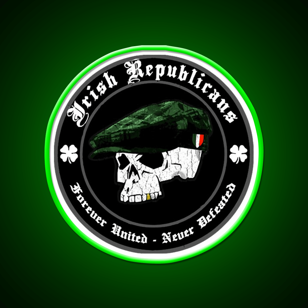 Irish Republican Whiskey Drink Bar Led Neon Sign Rgb Color - Shineneon