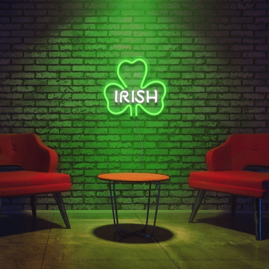 Irish Three Leaf Clover Led Sign Business Neon Sign