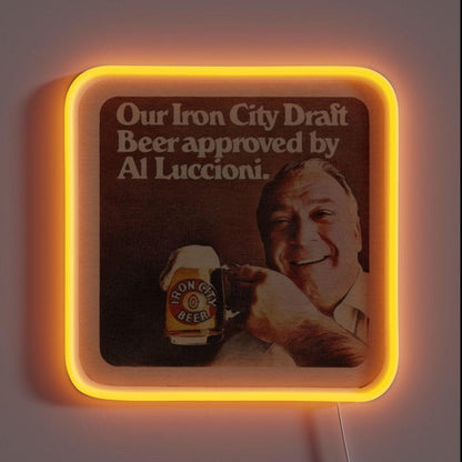 Iron City Beer Al Approved Retro Defunct Breweriana Rgb Led Neon Sign - Shineneon