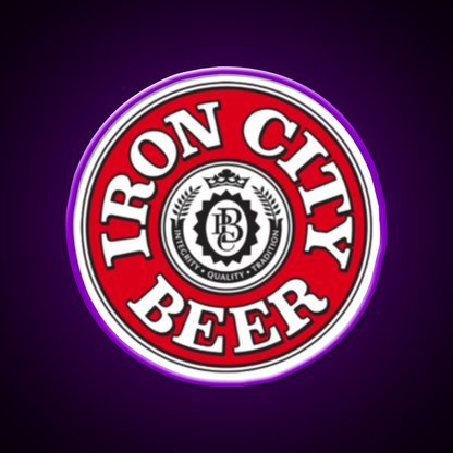 Iron City Beer Bar Decor Led Neon Sign Wall Art Rgb Color - LED neon sign view 9