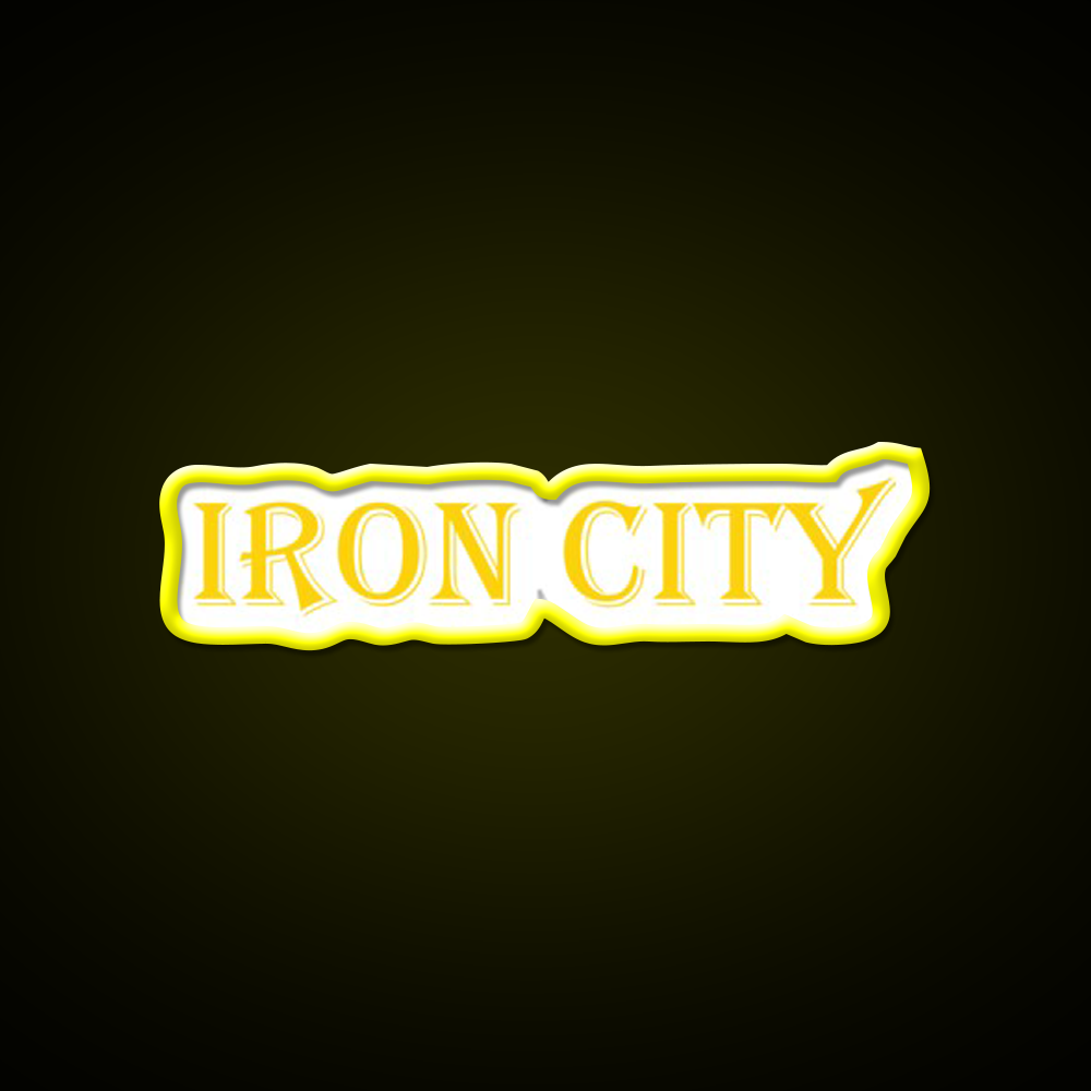 Iron City Beer Bar Decor Led Neon Sign Rgb Color