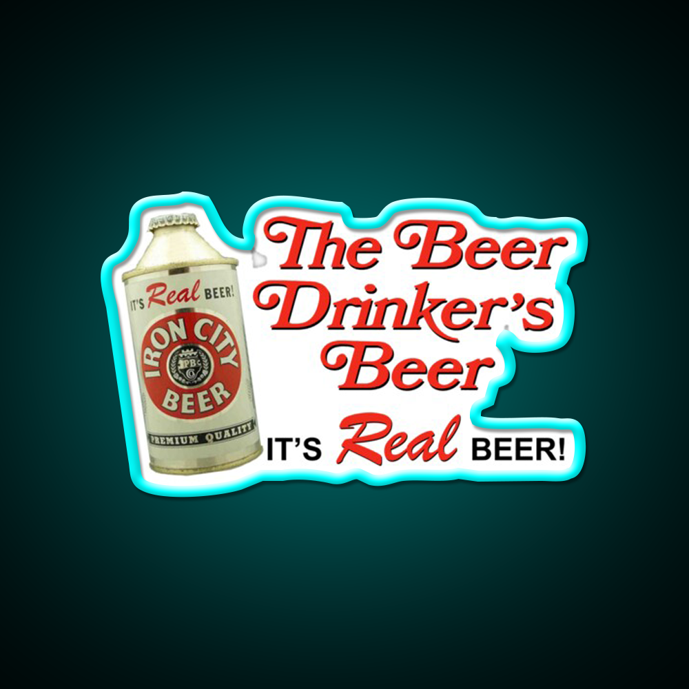 Iron City Beer Design Beer Bar Decor Led Neon Sign Rgb Color - Size and dimension reference
