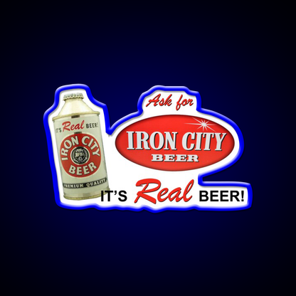 Iron City Beer Design Beer Bar Decor Led Neon Sign Wall Art Rgb Color - LED neon sign view 5