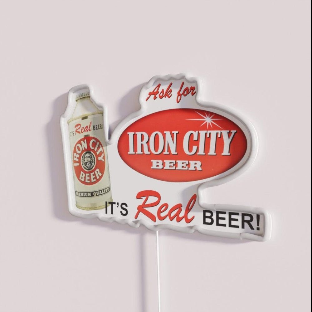 Iron City Beer Design Rgb Led Neon Sign - Shineneon