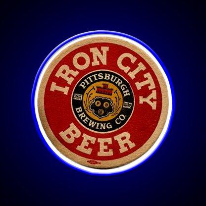 Iron City Beer Pittsburgh Brewing Co Beer Bar Decor Led Neon Sign Rgb Color