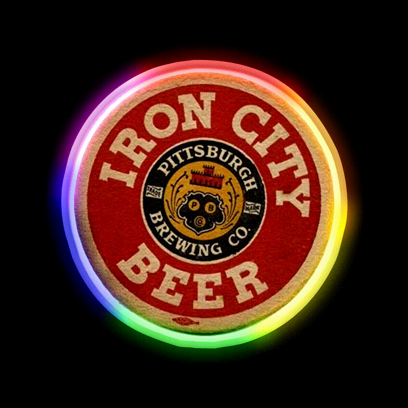 Iron City Beer Pittsburgh Brewing Co Beer Bar Decor Led Neon Sign Rgb Color