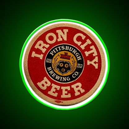 Iron City Beer Pittsburgh Brewing Co Beer Bar Decor Led Neon Sign Rgb Color