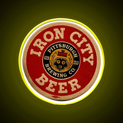 Iron City Beer Pittsburgh Brewing Co Beer Bar Decor Led Neon Sign Rgb Color