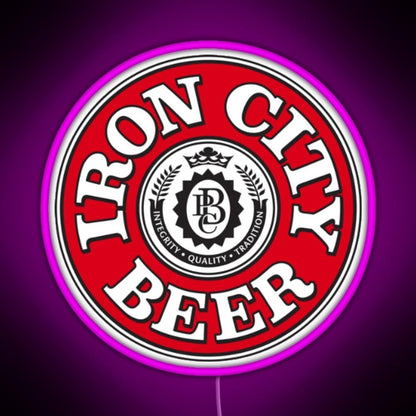 Iron City Beer Rgb Led Neon Sign Pop Wall Art - Shineneon