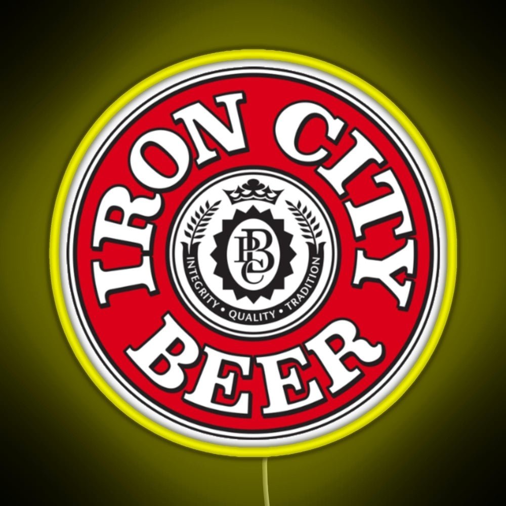 Iron City Beer Rgb Led Neon Sign Pop Wall Art - Shineneon
