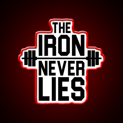 Iron Never Lies Gym Fitness Led Neon Sign Rgb Color - LED neon sign view 10